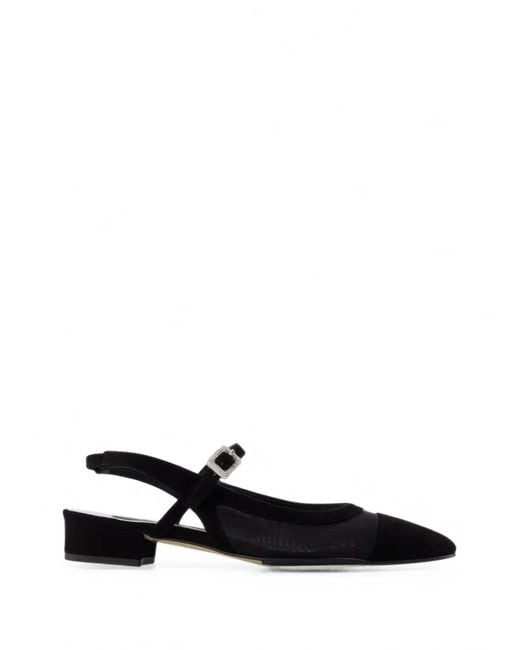 CAREL PARIS Black Oceanight Mesh-Panel Pumps
