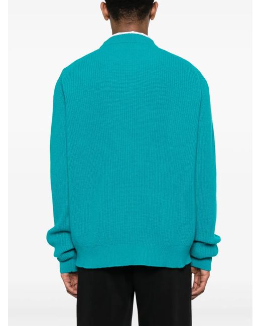 Jersey con cuello redondo Laneus de hombre de color Blue