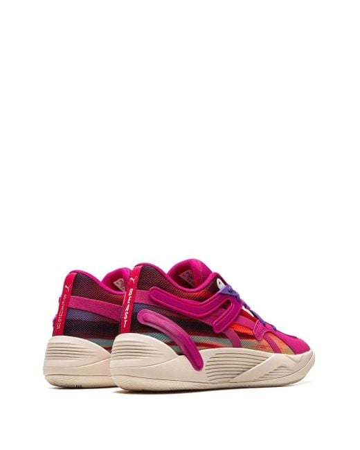 PUMA Pink Trc Blaze Court Desert Sky Sneakers