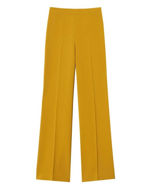 Twinset Yellow Crêpe Trousers