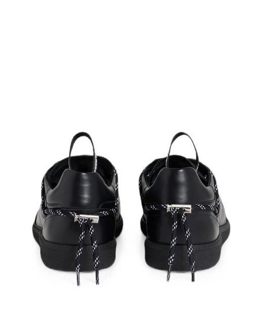 DSquared² Black Rebels Leather Sneakers for men