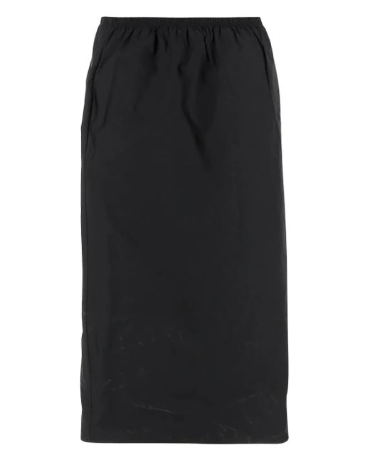 Carven Black Midirock mit Stretchbund