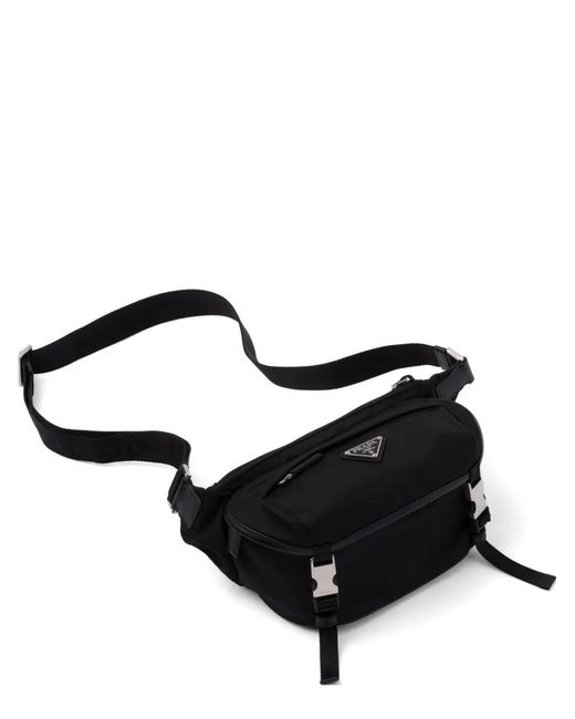 Prada Re-Nylon Schoudertas Met Logo in het Black voor heren
