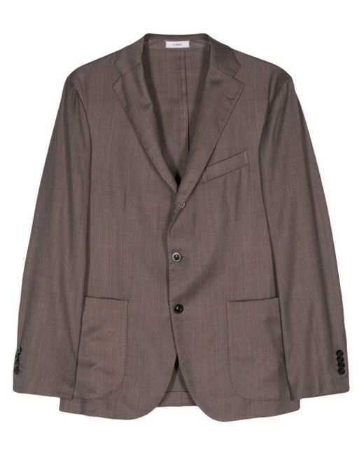 メンズ Boglioli K-jacket シングルジャケット Brown