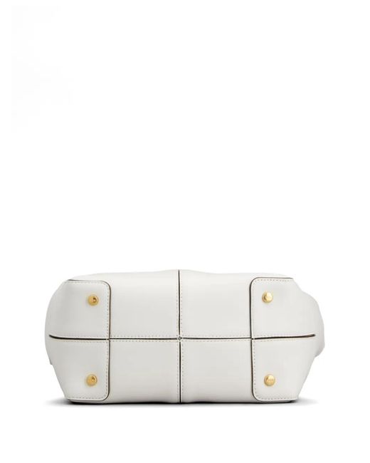 Tod's White Flap Detail Shoulder Bag