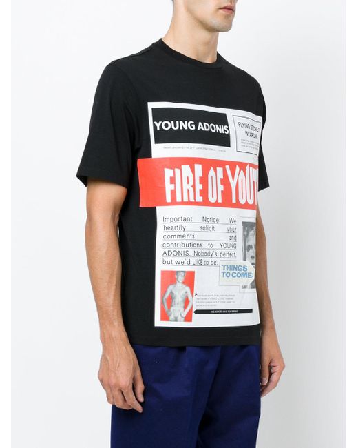 Loewe Fire Of Youth Poster T-shirt in Black for Men | Lyst