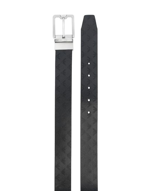 Emporio Armani Black Leather Belt for men