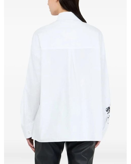 Liu Jo Cotton Shirt With Print White