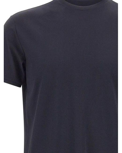 Rrd Geribbeld T-Shirt in het Blue voor heren