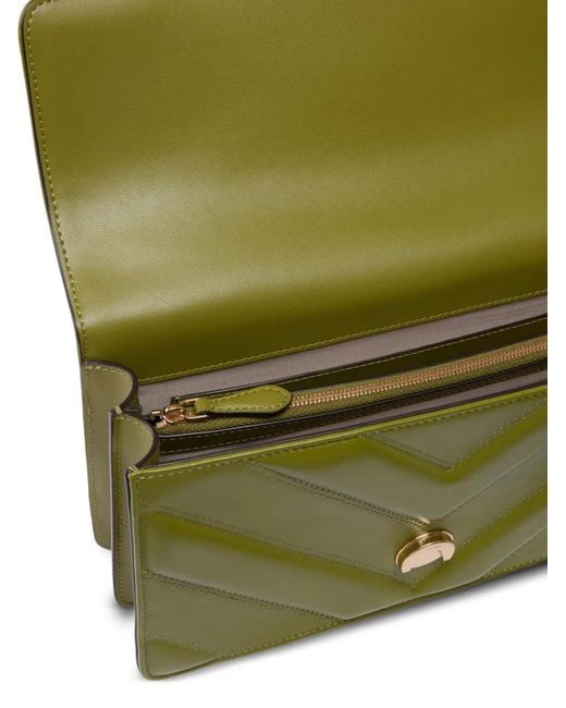 Pinko Green Love Bag One Medium Shoulder Bag