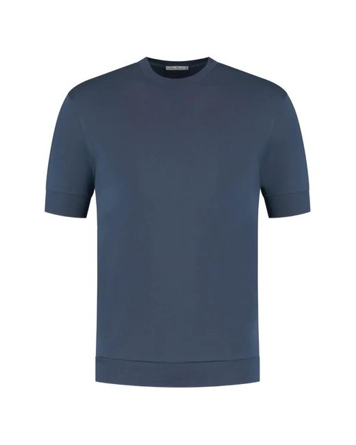STEFAN BRANDT Blue Crew-Neck T-Shirt for men