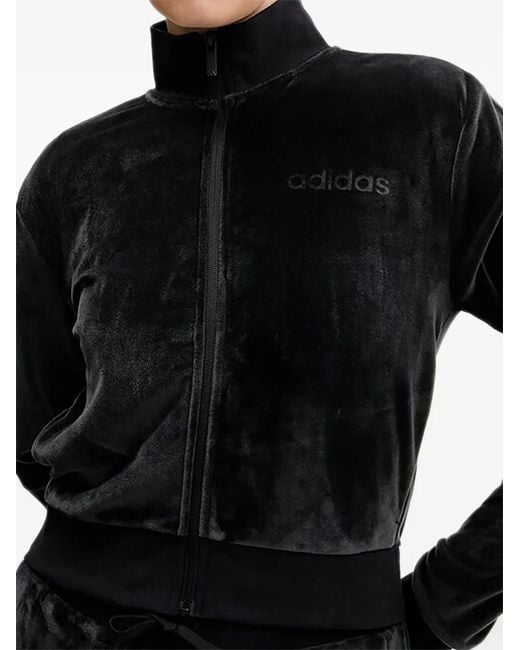 Adidas Black Zip-Up Tracksuit