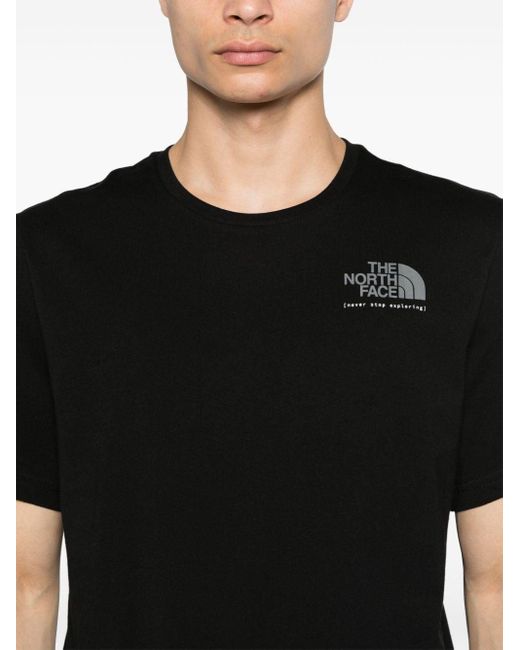 The North Face Black Logo-print Cotton T-shirt for men