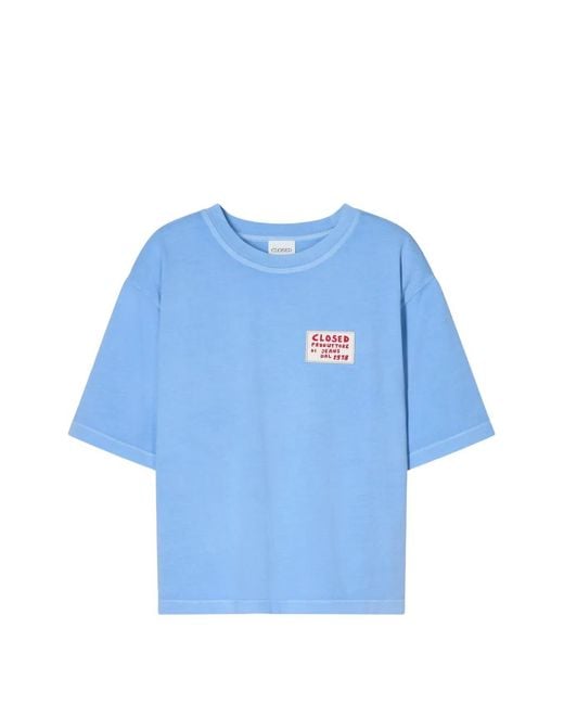 Closed Blue Relaxed T-Shirt