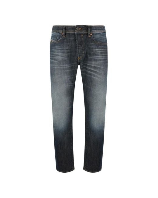 DIESEL Gray Jean À Effet Délavé for men