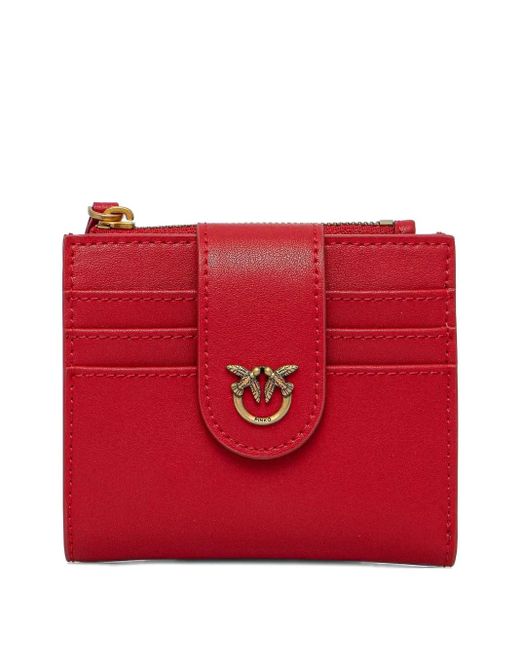 Pinko Red Leather Cardholder