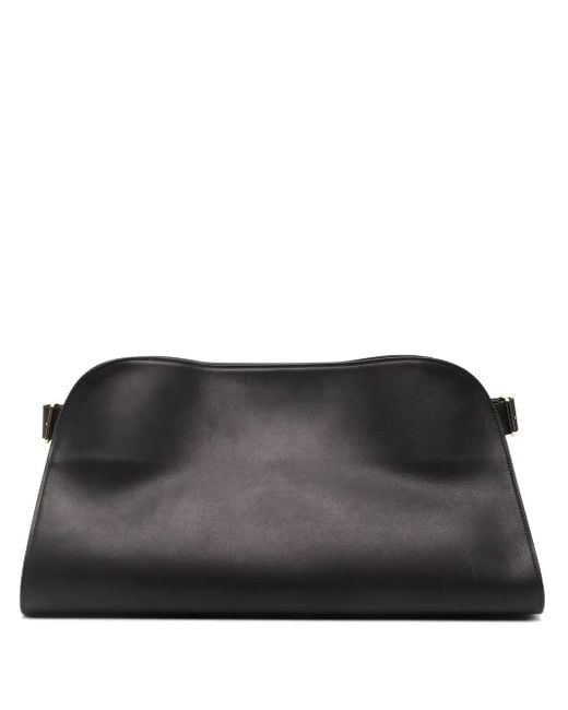 The Row Black Margaux Ew Clutch Bag