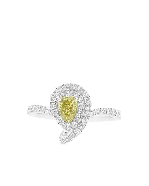 HYT Jewelry White And Diamond Ring