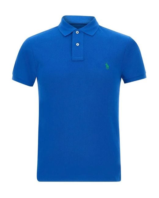 Polo Ralph Lauren Poloshirt Met Borduurwerk in het Blue voor heren