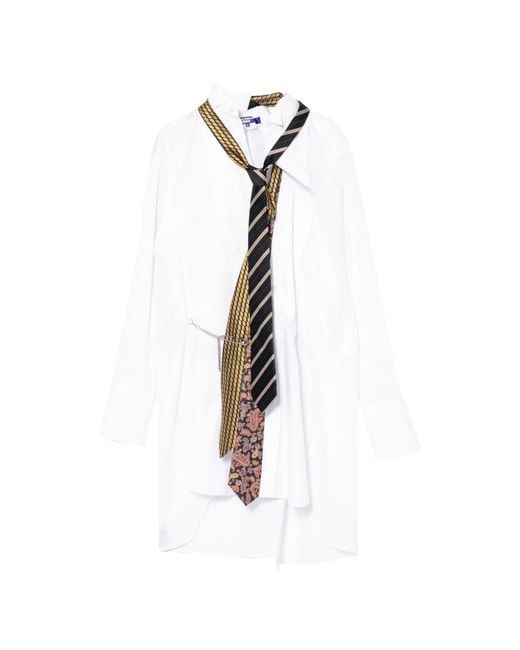 Junya Watanabe White Paisley-Print Shirt for men