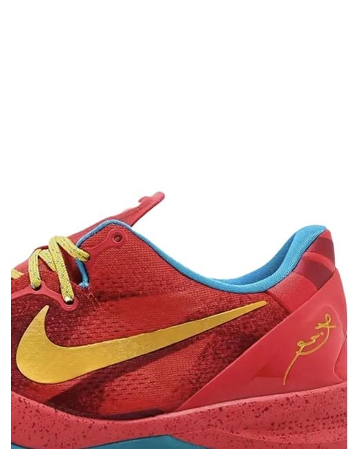 Nike Red Kobe 8 Sneakers for men