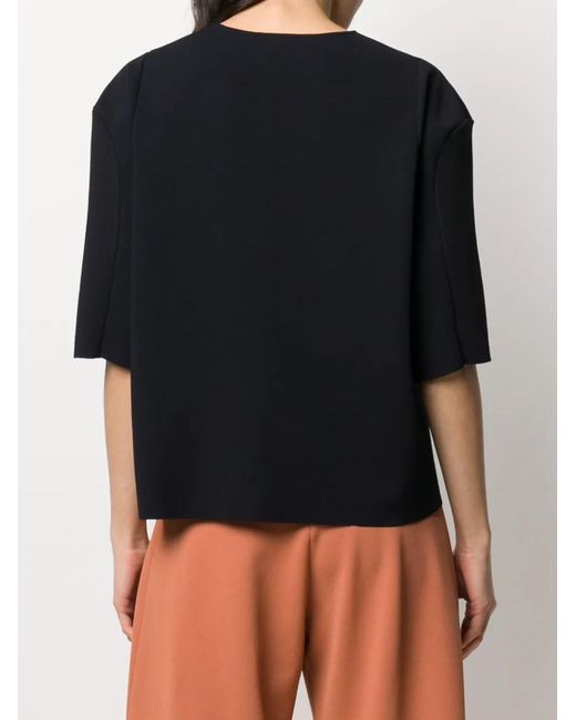 Stella McCartney Black Zip-Front Knitted Top