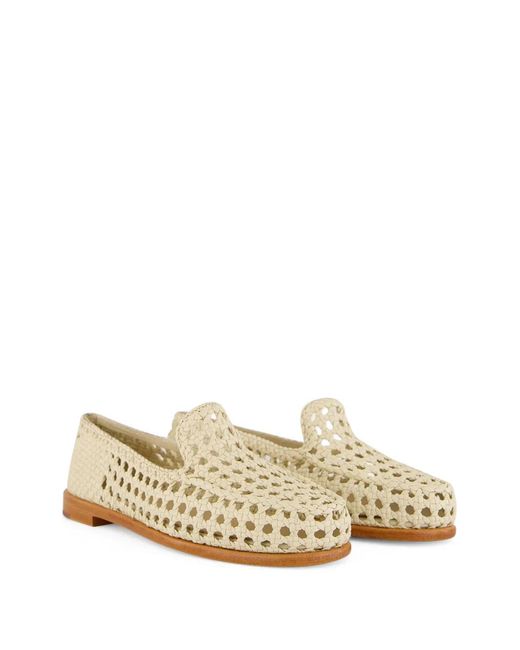 Dragon Diffusion Natural Dolly Leather Loafers