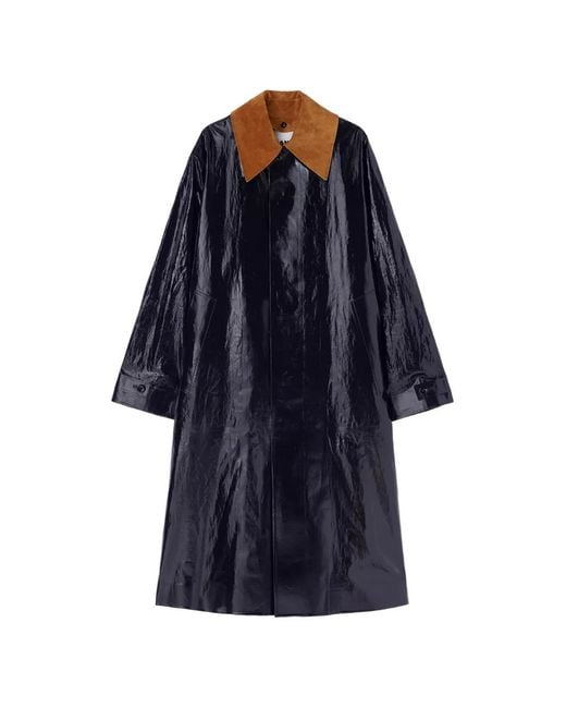 Jil Sander Blue Single-Breasted Coat for men