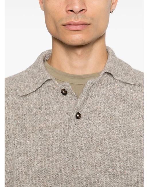 Jersey Con Botones Amaranto de hombre de color Gray