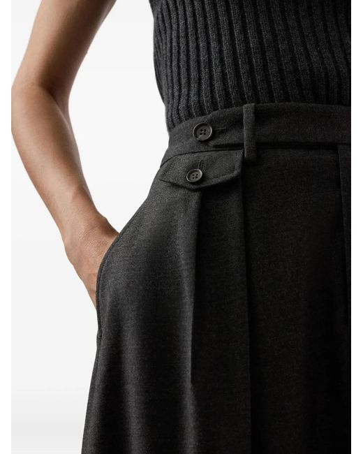 Jupe Mi-Longue Evilyn À Design Plissé Ralph Lauren en coloris Black