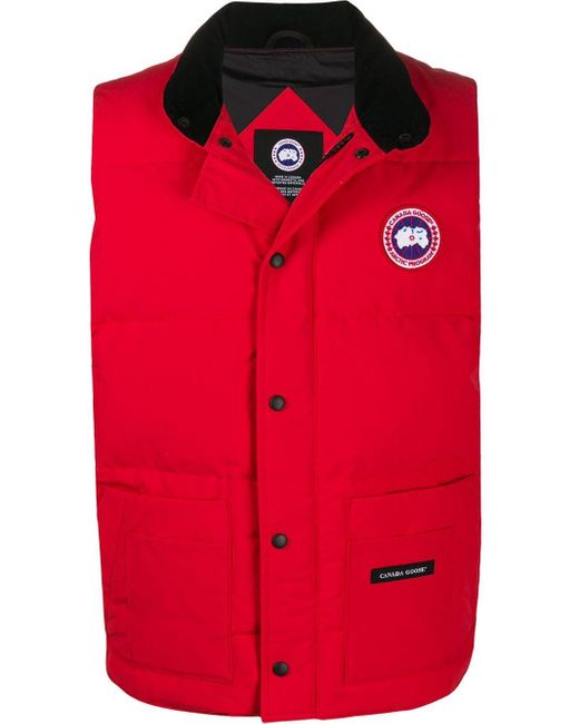 Canada Goose Goose Freestyle Crew Vest in Red for Men - Save 43% - Lyst