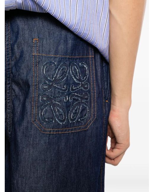 Loewe Blue Drawstring Trousers for men