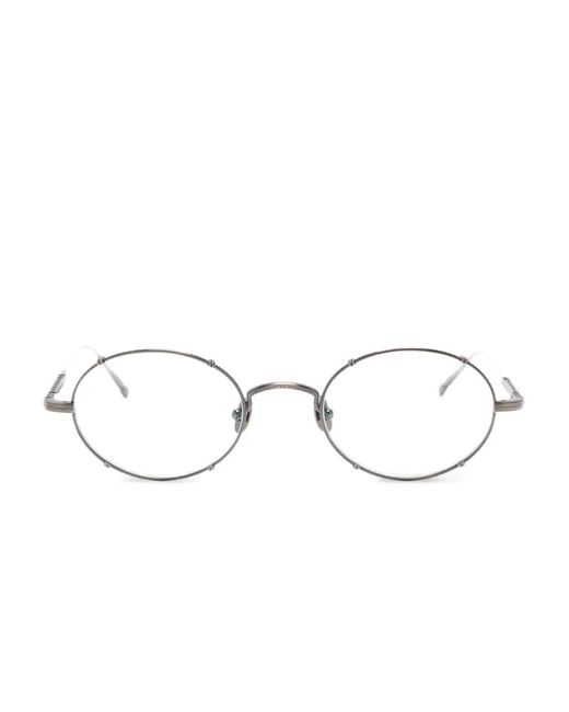 Matsuda Natural Oval-Frame Glasses
