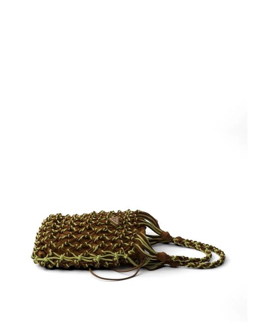 Prada Brown Small Noué Tote Bag