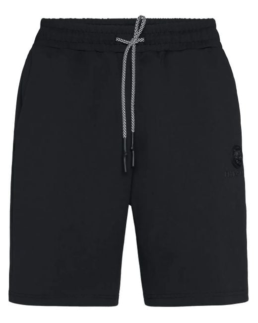 Philipp Plein Black Technical Loose-Fit Shorts for men