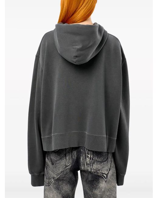 CAMPERLAB Gray Logo-Embroidered Cotton Hoodie