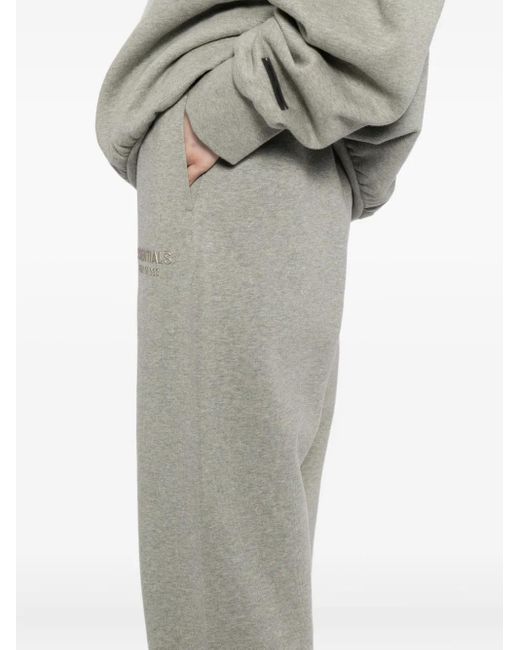 Fear Of God Gray Logo-Embossed Trousers