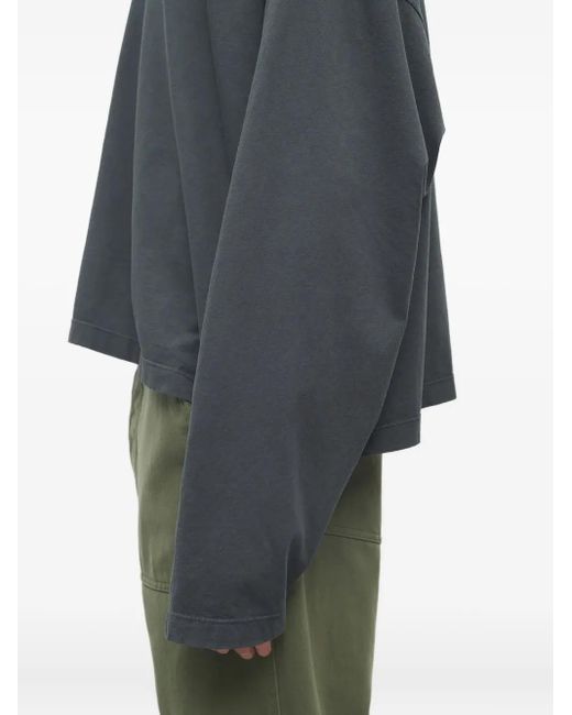 The Row Gray Haru Long-Sleeve Crew-Neck Top for men