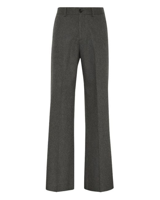 Philipp Plein Gray Hexagon-Logo Trousers for men