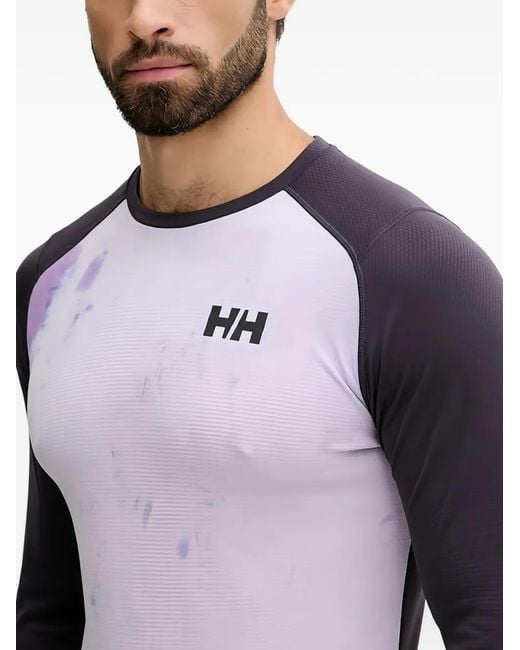 Helly Hansen Purple Lifa Active Long-Sleeve Base Layer for men