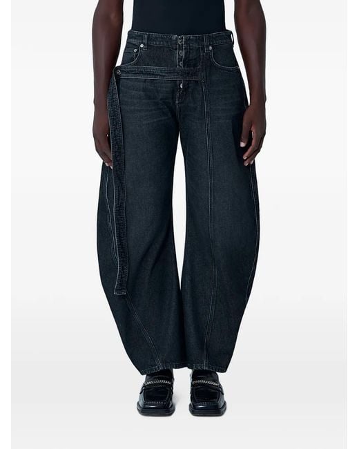 Jean Paul Gaultier Blue Strap Detail Trousers