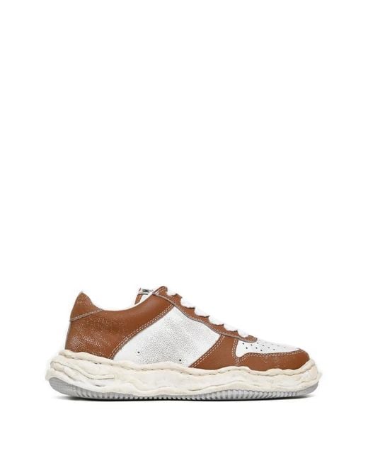 Maison Mihara Yasuhiro Brown Baskets À Empiècements Contrastants for men
