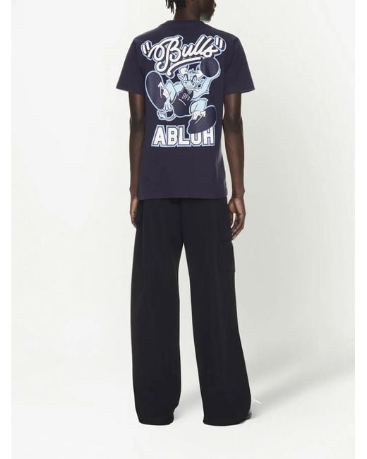 Off-White c/o Virgil Abloh Blue C/O Chicago Bulls T-Shirt