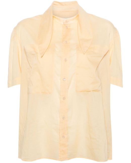 Lemaire Natural Attached-scarf Cotton Shirt