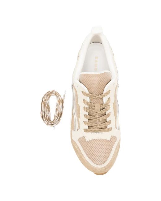 Sandro White Flame Sneakers