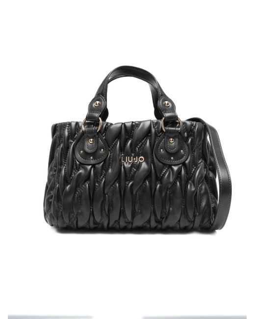 Liu Jo キルティング ハンドバッグ Black