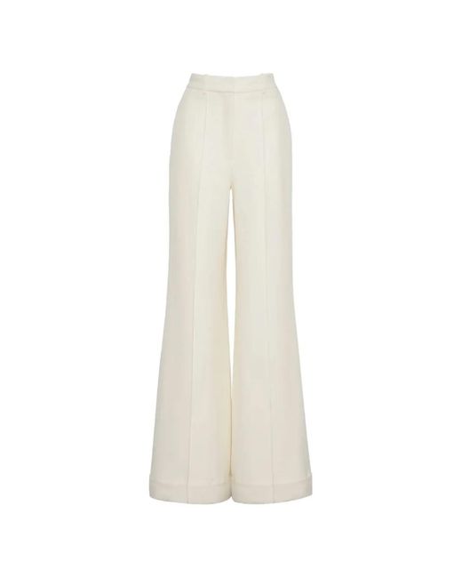 Adam Lippes White Deeda Palazzo Pants