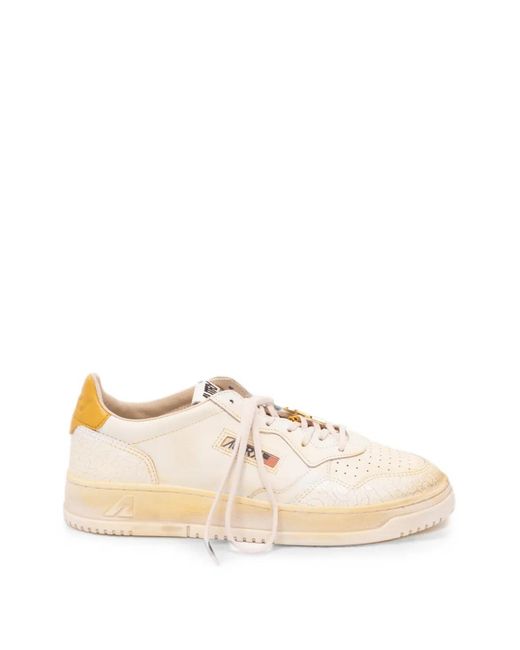 Autry Natural Medalist Leather Sneakers for men