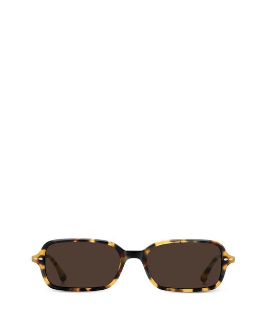 Isabel Marant Brown Geometric Sunglasses