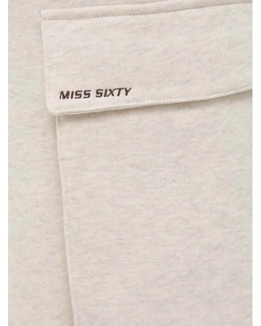 Miss Sixty White Cargo-Pocket Joggers